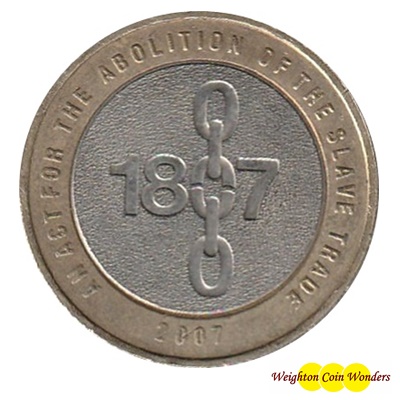 2007 £2 Coin - Abolition of the Slave Trade - Click Image to Close